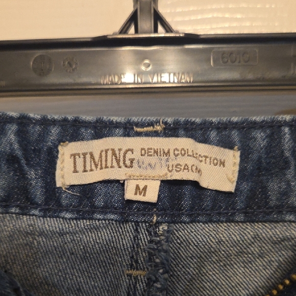 Timing Blue Ripped Denim Shorts - Picture 3 of 3